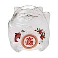 thumbnail image 3 of deevoka Clear Glass Lucky Cat Piggy Bank Storage Figurine for Adult Kids, 3 of 9