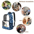 thumbnail image 5 of SEANATIVE PVC Clear Backpack for Kids Transparent School Backpack Large Capacity Clear Bag Bookbag Daypack for Elementary Middle School, Westie Dog Paw Bone Blue West Highland White Terrier, 5 of 7