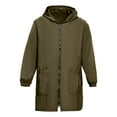thumbnail image 5 of Fiaer,Oversized Full Zip Long Hooded Jackets for Women,Women's Windbreaker Lightweight Long Sleeve Casual Trendy Tops with Pockets Army Green XXXL, 5 of 5