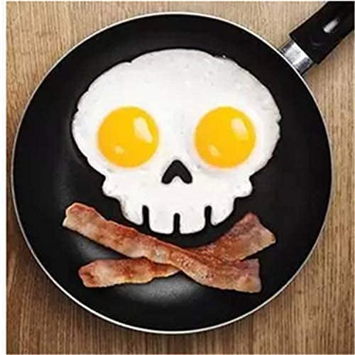Halloween Horror Skull Fried Egg Mold, Breakfast Omelette Molds