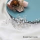 thumbnail image 3 of Jonky Bride - Peineta de cristal para boda, tocado de novia plateado, accesorios para el cabello con perlas para mujer, 3 of 5