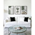 thumbnail image 5 of SHENIFY Large 24x36in3pcs Black Framed Botanical Boho Wall Art Modern Bohemian Plants Wall Decor Green Geometry Lines Prints Artwork for Bedroom Dining Room, 5 of 8
