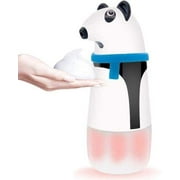 KinderGard Automatic Soap Dispenser, Kids Touchless Foaming Soap Dispenser Rechargeable Hand Free Countertop Soap Dispensers for Bathroom Kitchen (Panda Bear)