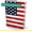 American Flag, variant on AZZS Jumbo 9" x 11" Nylon Stretchable Book Cover School Book Protector, 1 Ct Cool Book Sox (American Flag)