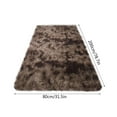 thumbnail image 5 of AuroraX Coffee Bedroom Area Rug Non-Slip Backing Ultra Soft Shaggy Plush Bathroom Rug 31x78 Inch Contemporary Tie-Dye, 5 of 5