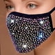 thumbnail image 2 of Mascarilla lavable ZHCH con diamantes de imitación y purpurina, 2 of 4