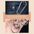 thumbnail image 4 of MasteelfCA Heavy Duty Belt Key Holder Titanium Alloy Key Chain Belt Clip Outdoor Key Ring, 4 of 8