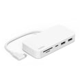 thumbnail image 2 of Adaptador Multimedia Belkin 6 Puertos USB-A USB-C SD 3.0 Micro SD Gigabit Eth Blanco, 2 of 11