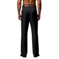 thumbnail image 4 of GrmtClth Pants for Men Pleated Wide Leg Trousers Linen Dress Pant Work Straight-Leg Slacks Pant Black 2XL, 4 of 7