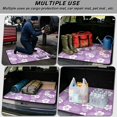 thumbnail image 3 of KEIAHUAN Purple Hibiscus Car Trunk Mat 29" x 39", Non Slip Cargo Liner Rear Trunk Protector, Scratchproof Auto Accessories Fits for Most Cars Sedans, 3 of 7