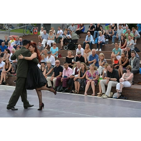 Canvas Print Tango Argentino Hamburg Festival Dance Couple Dance Stretched Canvas 10 x