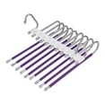 thumbnail image 2 of Organizador para colgar pantalones Injueey Acero inoxidable Violeta 33.2x24 cm, 2 of 6