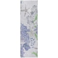 thumbnail image 2 of Addison Rugs Dream Shag Premium Machine Washable Transitional Coral Blue Runner Rug, 2'3" x 7'6", 2 of 8
