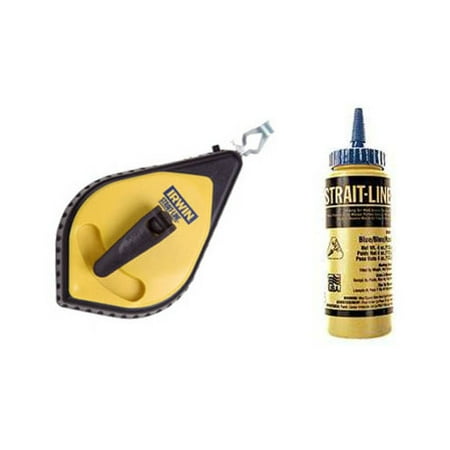 Irwin Strait Line 64494 Speed-Line Reel and Blue Chalk Set
