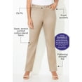 thumbnail image 2 of Catherines Women's Plus Size Sateen Stretch Pant, 2 of 5