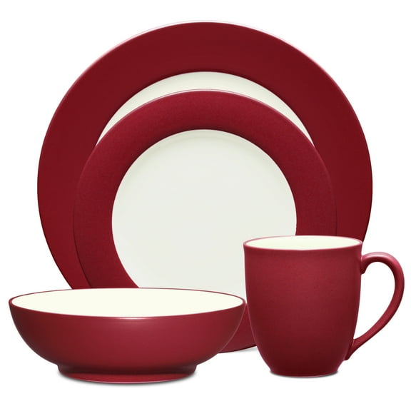 Noritake Colorwave Raspberry 4-Piece Rim Place Setting