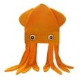 thumbnail image 2 of yuksok Octopus Shaped Hat Party Hat for Stage Performance Birthday Gift Photo Props orange, 2 of 8