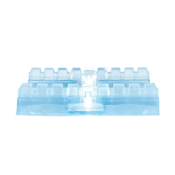 Lit Ice Castle Road Straight Set of 2