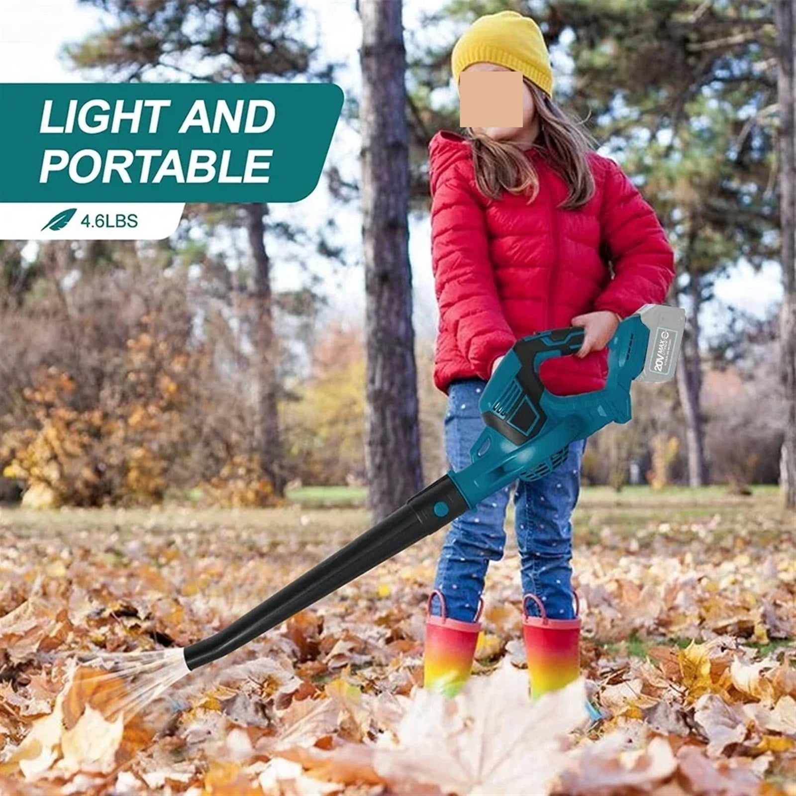 High Powerful Electric Air Blower Handheld Cordless Leaf / Snow/Dust Blowing Blower Garden Tool ,Adjustable Speed