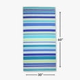 thumbnail image 4 of Mainstays Everyday Yarn Dyed Cool Variegated Stripe Cotton-Blend Velour Beach Towel, 30" X 60", 4 of 6