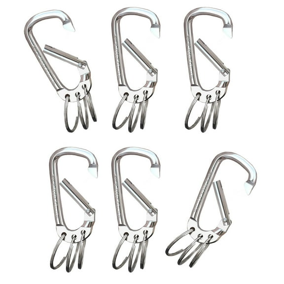 6ots Large Strong Carabiner Small Carabiner Keychains Pack Carabiners Clip for Efficient Gear Management