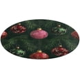 thumbnail image 5 of Christmas Balls Colorful Round Carpet Circle Rug Outdoor Patio Area Rug Washable Large Area Rugs Hallway Room Decor Fitness Mats, 5 of 8