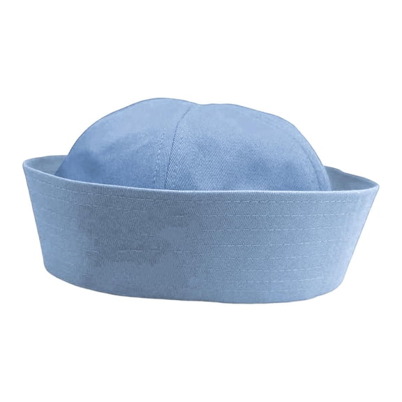 FVDPWYE Sailor Hat Fashionable Versatile Sailor Cap for Performance Masquerade Party Blue