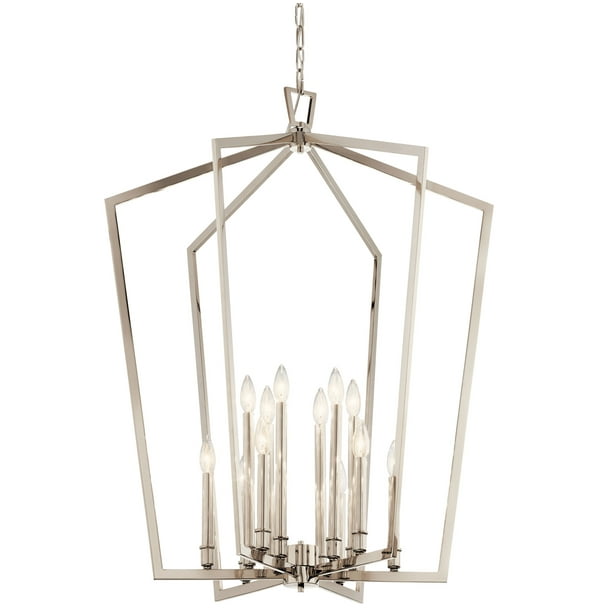 Kichler 43496 Abbotswell 12 Light 30" Wide Taper Candle Chandelier