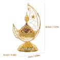 thumbnail image 4 of Brûleur d'Encens en Fer Doré avec Design en Forme de Lune pour Décoration Intérieure, 4 of 8