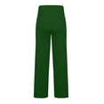 thumbnail image 7 of Womens Sweatpants Fold Over Cotton Flare Soft Yoga Workout Casual Wide Leg Sweatpants Women Green Xl, 7 of 7