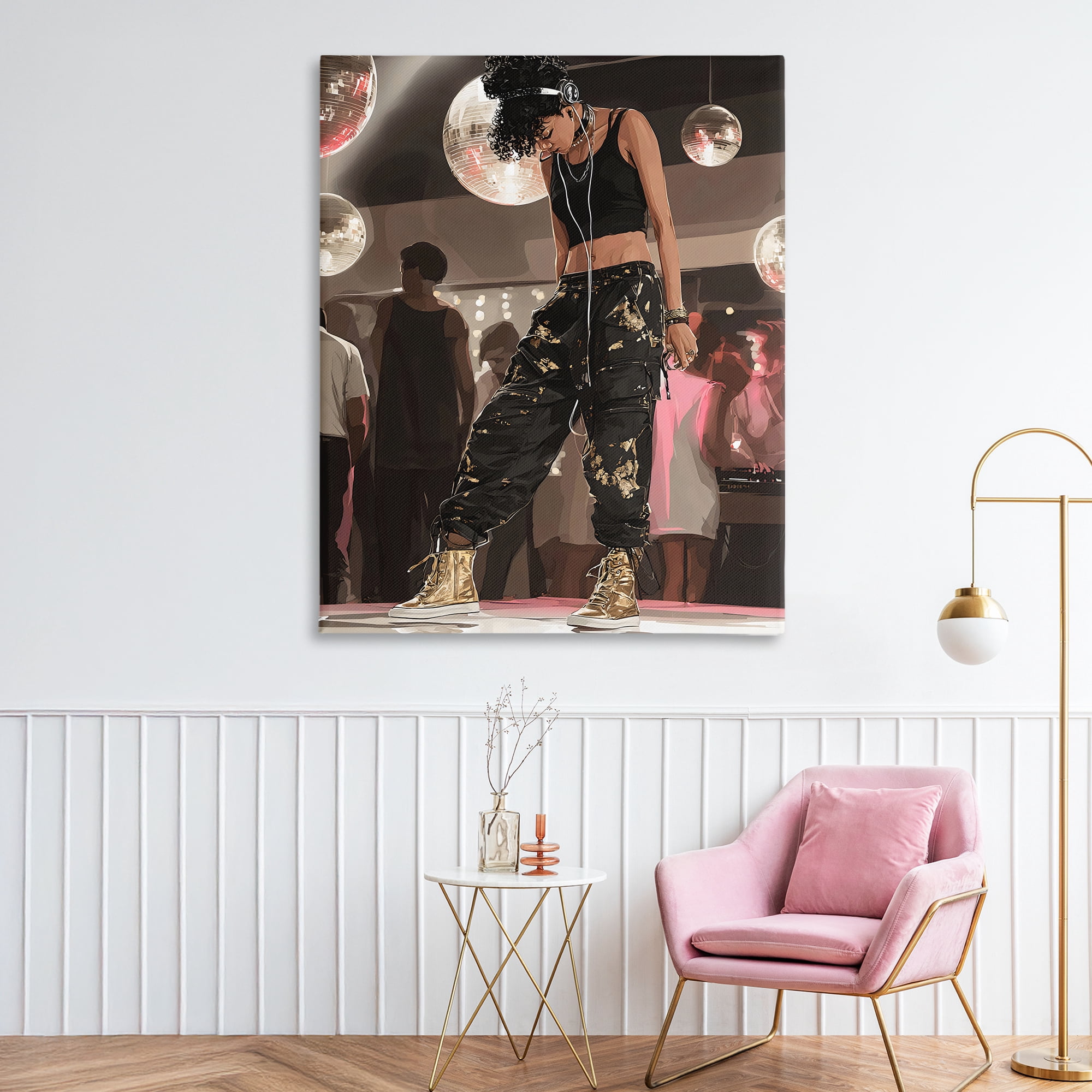 Stupell Industries Silent Disco Lone Dancer Canvas Wall Art, design by Franklyn Gregory