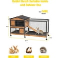 thumbnail image 3 of Aivituvin Rabbit Cage Indoor with Metal Frame Rabbit Hutch Waterproof Oudoor Guinea Pig Cage, 3 of 6