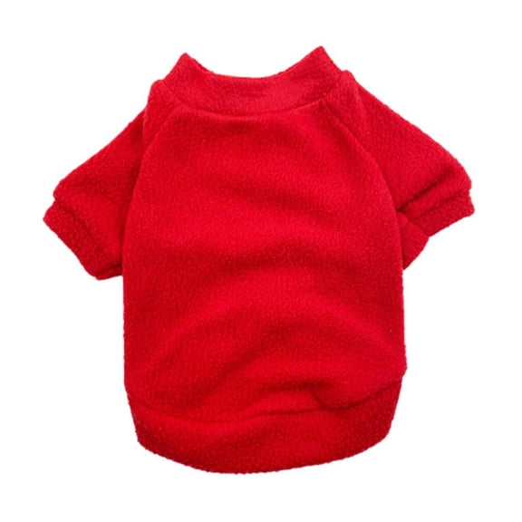 GASTROPOD Dog Sweater,Classic Round Neck with Sleek Solid Colors Dog Clothes,Perfect for Every Season and Occasion Puppy Clothes,Roe Red,M