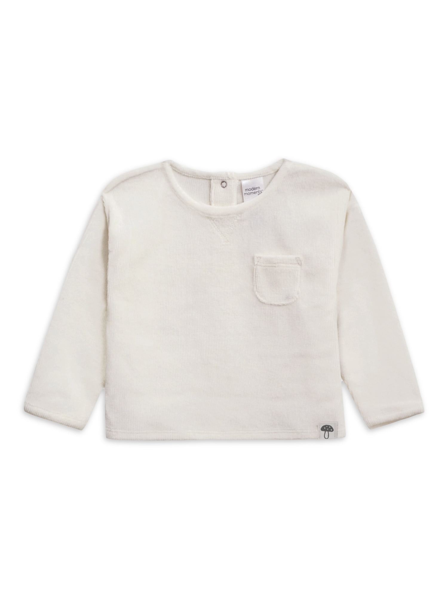 Modern Moments by Gerber Baby Boy or Girl Gender Neutral Long Sleeve Velour Top & Pant, 2-Piece Outfit Set, Sizes 0/3-24 Months