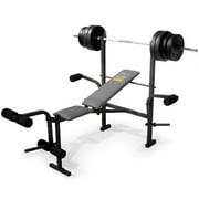 Weider 135 Weight Bench with 100 lb. Vinyl Weight Set