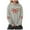 Grey, variant on Xudanell Pullover Hoodies Crew Neck Sweatshirts Women Bow Red Hoodie Graphic Clothes for Women Black M