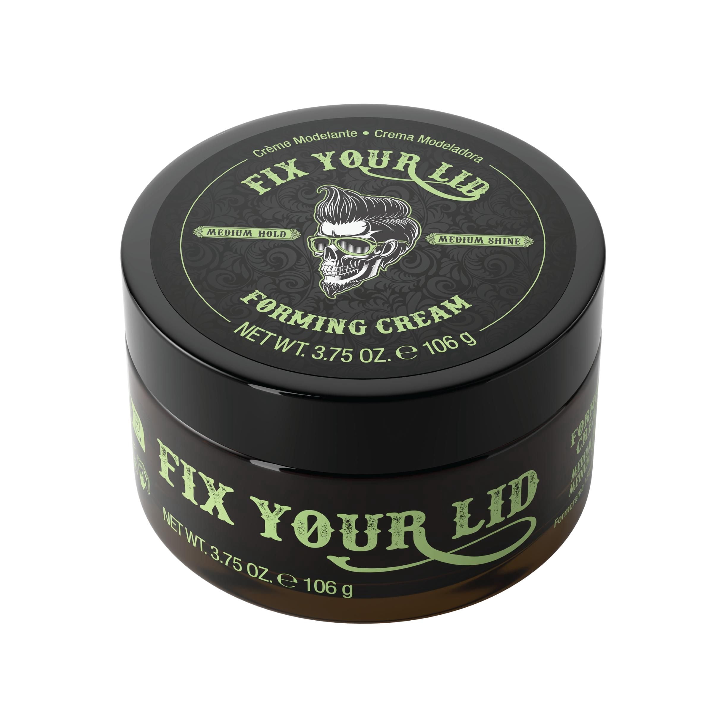 Fix Your Lid Hair Styling Cream, Medium Hold & Shine, 3.75 oz