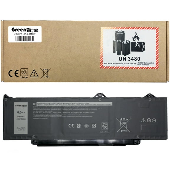 GREENTECH JTG7N BATTERY FOR DELL LATITUDE 5340 5440 5540 PRECISION 3480 3490 3580 11.4V 42WH 542WP