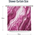 thumbnail image 3 of Pink Shower Curtain Marble Abstract Ombre Fabric Bath Curtains Modern Luxury Woman Girl Shower Curtins Bathroom Accessories 72x72 Inches, 3 of 6
