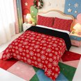 thumbnail image 2 of Manfei Cute Nutcracker Queen Comforter Set,Christmas Winter Festive Comforter Sets Queen,Black Reversible,3-Piece,1 Comforter and 2 Pillowcases, 2 of 7