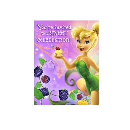 - Disney Fairies Tinkerbell Hallmark Birthday Girl Party Invitation Card 16 Count