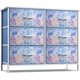 thumbnail image 1 of Songqin Dresser with 6 Drawers Fabric Storage Tower Organizer – Steel Frame, Wood Top, Easy Pull Bins for Bedroom, Closet, Hallway, Office-Blue Tie Dye, 1 of 12