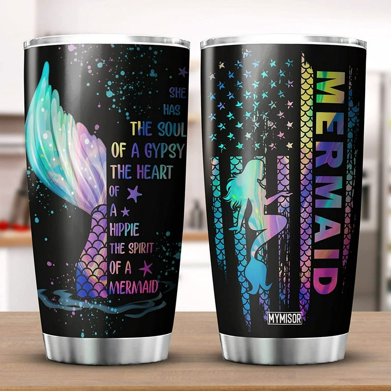 Little mermaid tumbler  Glitter tumbler cups, Tumbler cups diy, Custom  tumbler cups