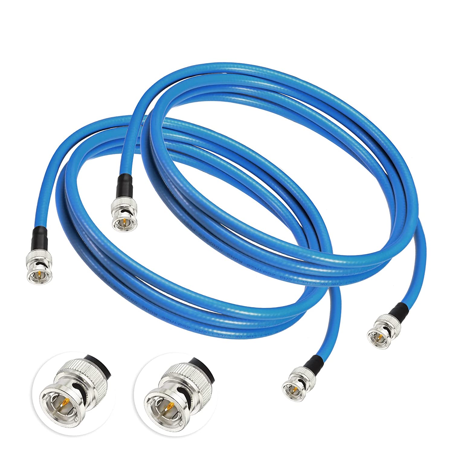 Superbat Câble SDI Court 3G/6G/12G 1m Cordon BNC Mâle à Mâle Belden 1694A Jaune 75Ohm Supporte 4K/8K 1080p Pour Blackmagic Caméra Vidéo Broadcast Et Studio DVR (1 Pièce
