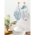 thumbnail image 2 of Blue Jellyfish Coastal Kitchen Dish Towels for Drying Dishes Set of 2, Summer Beach Nautical Coral Waffle Weave Microfiber Hand Tea Bathroom Towels Quick Dry & Absorbent Towel 12x12, 2 of 7