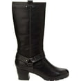 thumbnail image 2 of New Jambu Women's Autumn Wide Calf Boot Black 7, 2 of 5