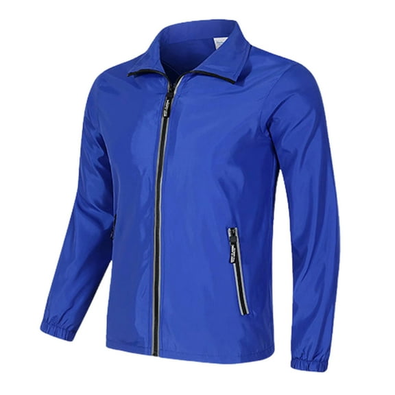 kamemir Men Lightweight Jacket Men's Lightweight Jackets Cotton Casual Jacket Zip Up Coat Work Golf Outwear(BU2,4XL)
