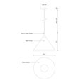 thumbnail image 2 of 492814-BN/BK-Kuzco Lighting-Dorothy - 1 Light Pendant-12 Inches Tall and 14 Inches Wide-Brushed Nickel/Black Finish    -Traditional Installation, 2 of 3