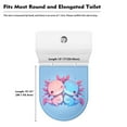 thumbnail image 5 of ZIATUBLES Toilet Bowl Lid Cover with Elastic Edge Washable Reusable Toilet Lid Cover Stretch Durable Toilet Lid Cover Bathroom Decor Accessories, Axolotl, 5 of 6