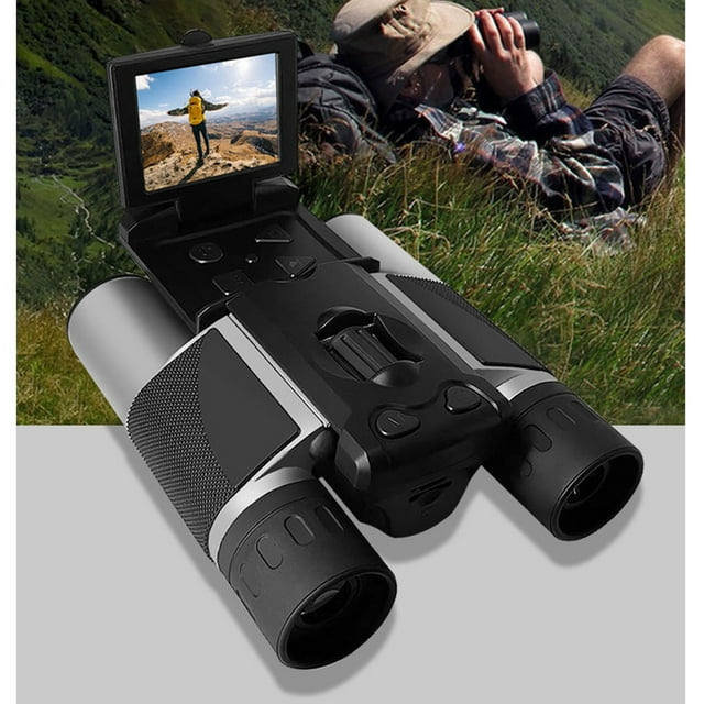 Digital Binoculars with Camera 48MP, 2 Inch Display 10x25 Binoculars for Adults, 2.5K Video Photo Recoder for Concerts Bird Watching Hunting Outdoor Adventures
